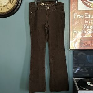 11 LEI Ashley Trouble Corduroy Low Rise Flares